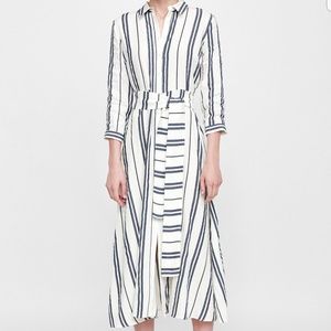 Zara Long Sleeve Striped Dress